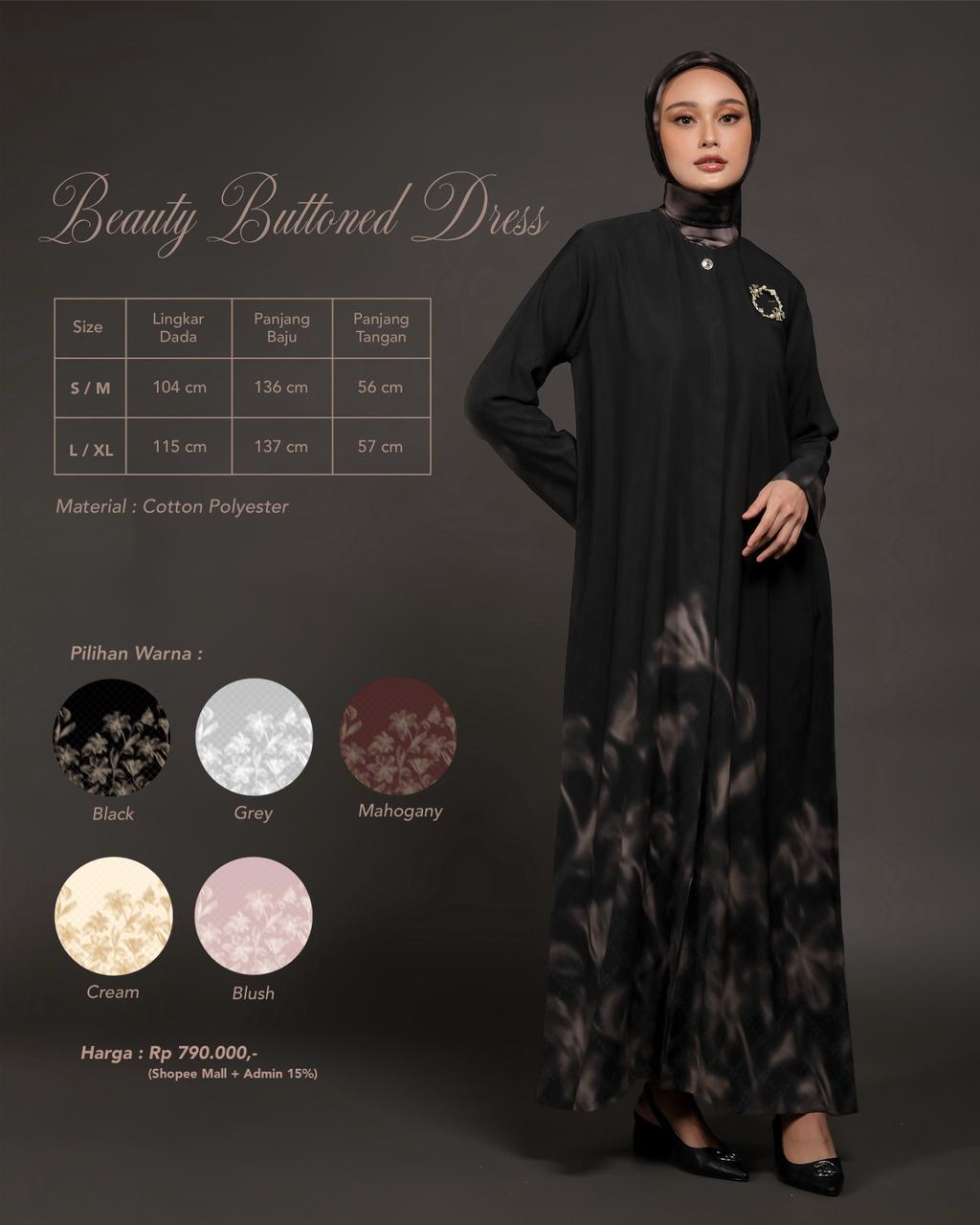 Beauty Buttoned Dress