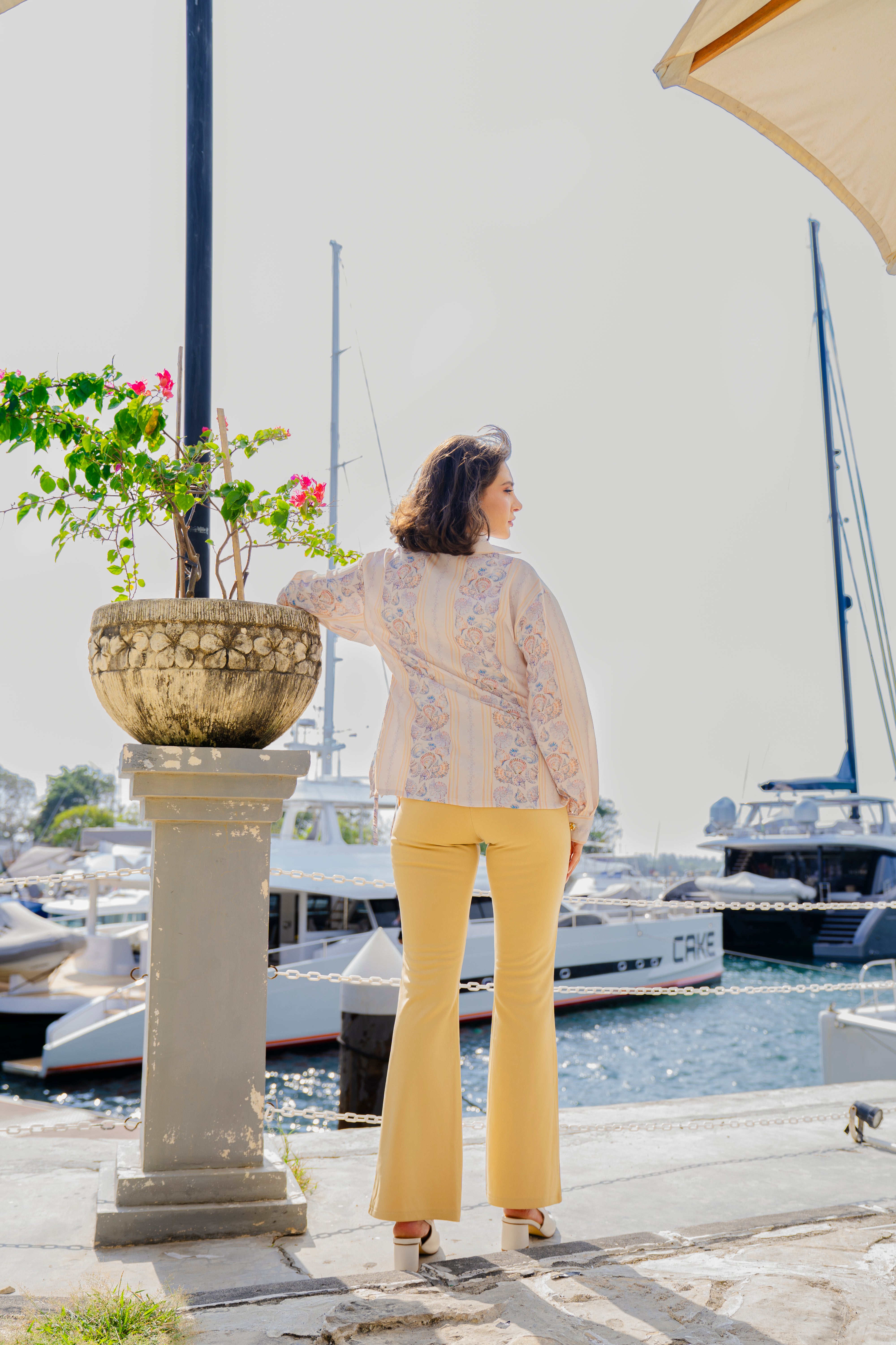 By the Sea Shore - Waisted Shirt (Sunkissed)