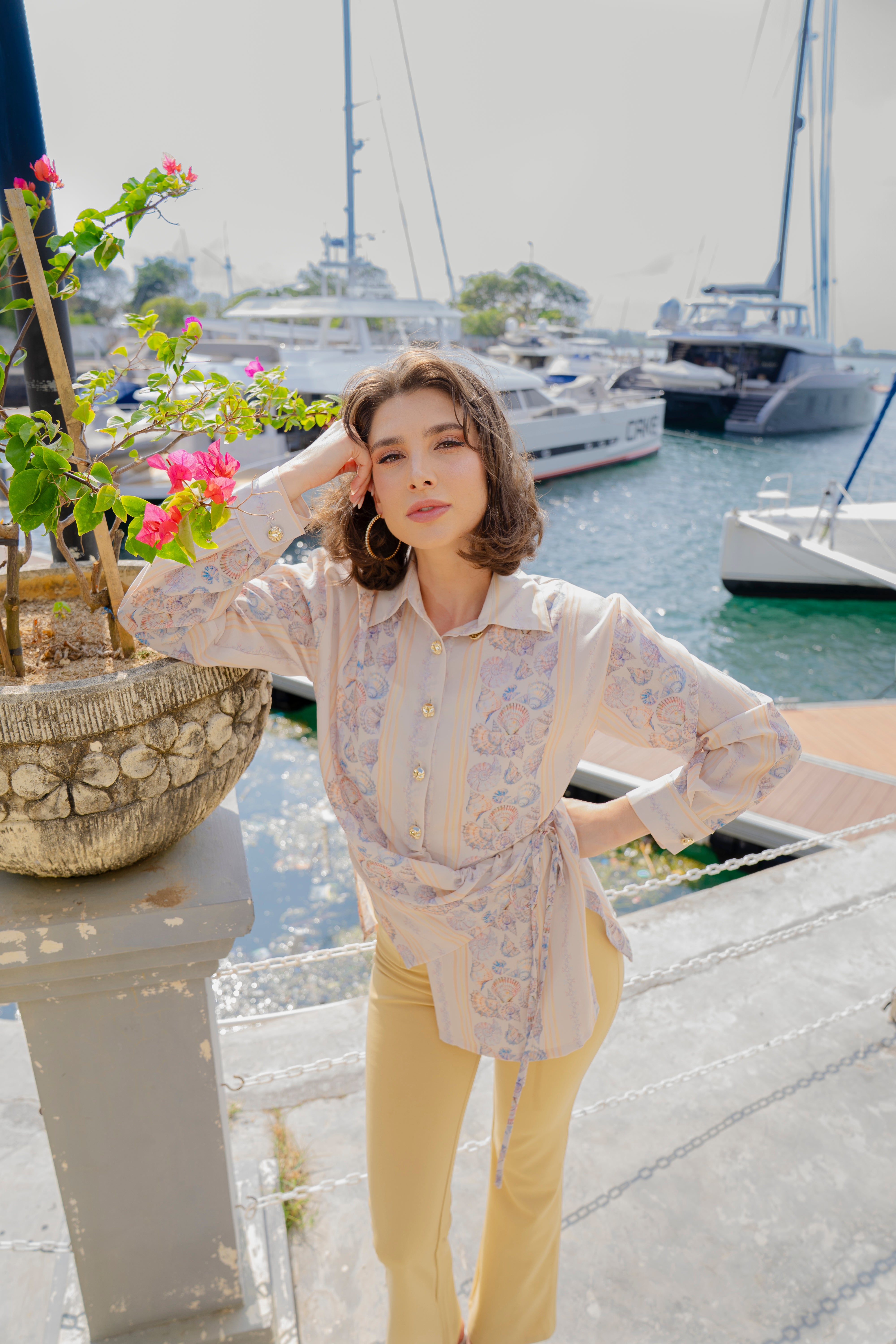 By the Sea Shore - Waisted Shirt (Sunkissed)