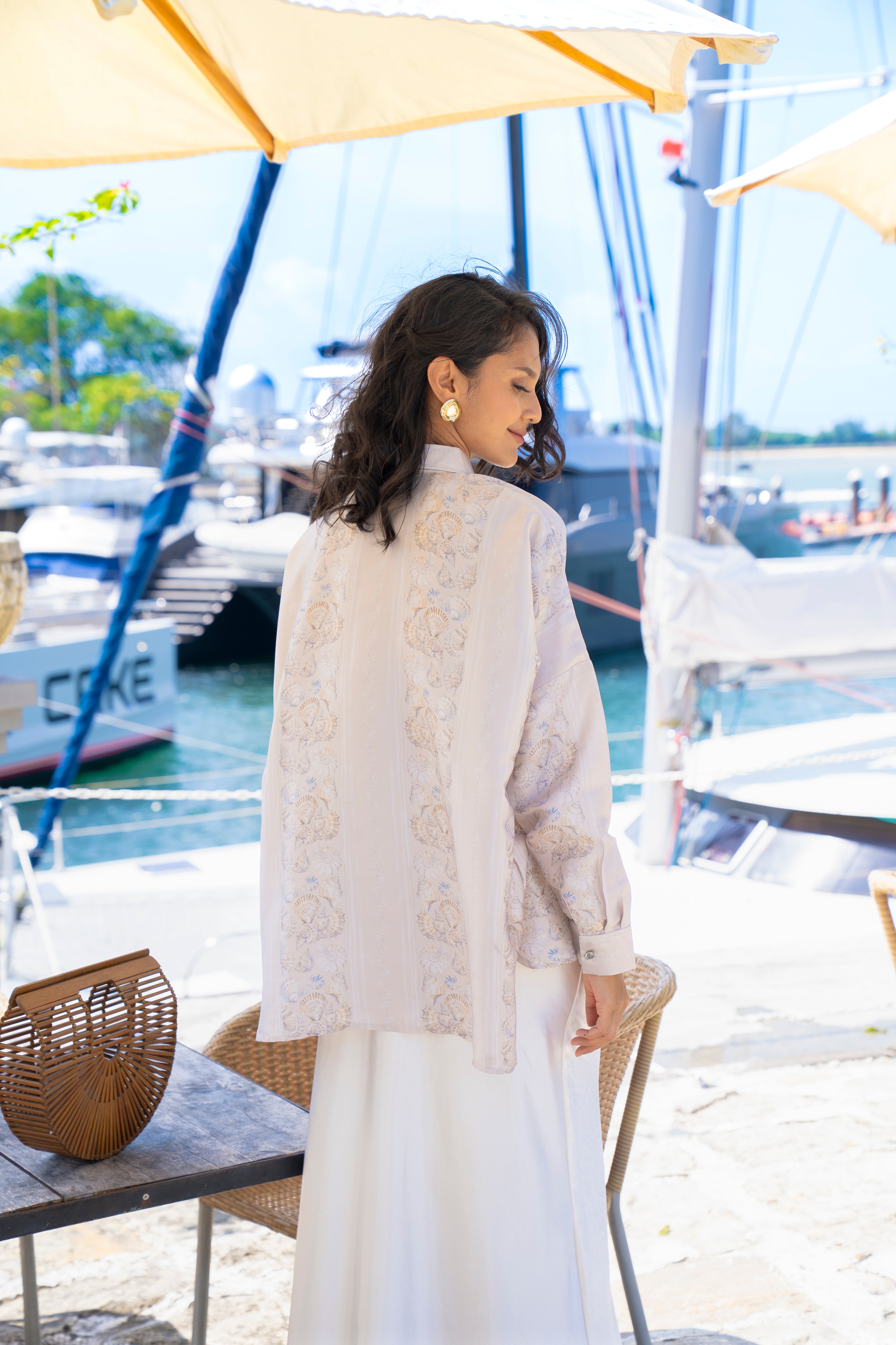 By the Sea Shore - Oversize Shirt (Coastal Sand)