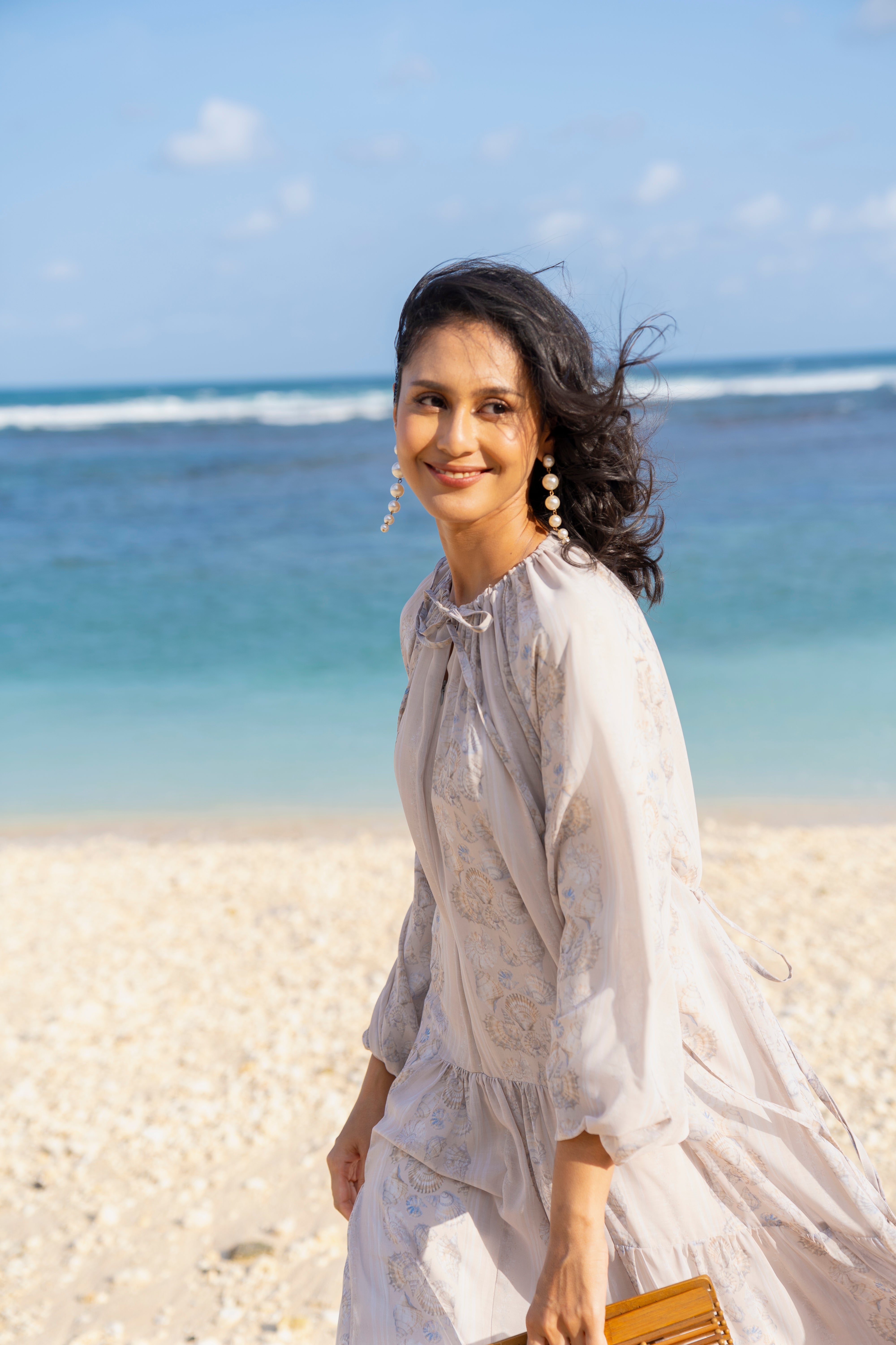 By the Sea Shore - Ruffle Dress (Coastal Sand)