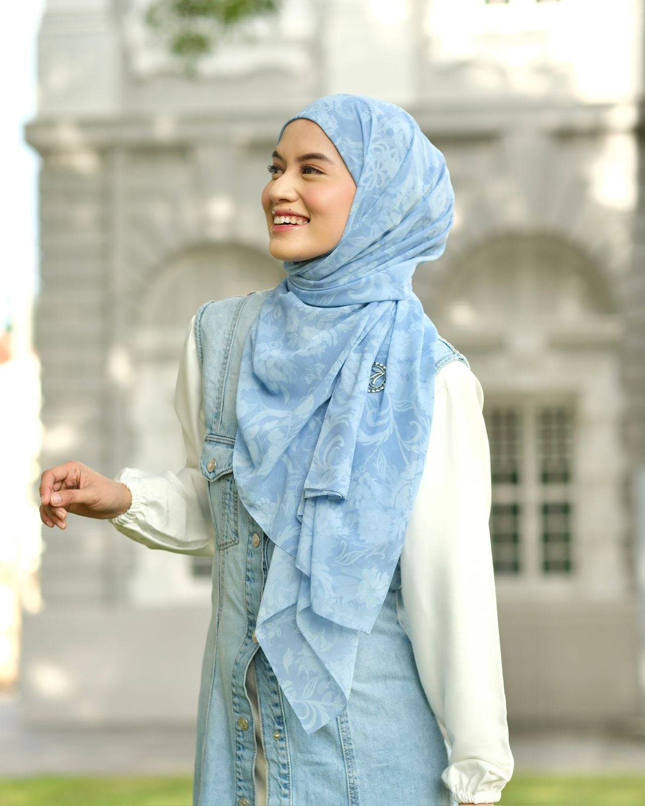 Twine Floral Pashmina