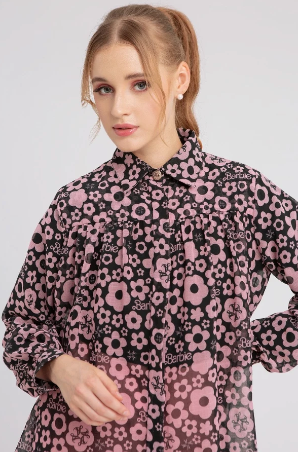 The Barbie Flower Retro Blouse