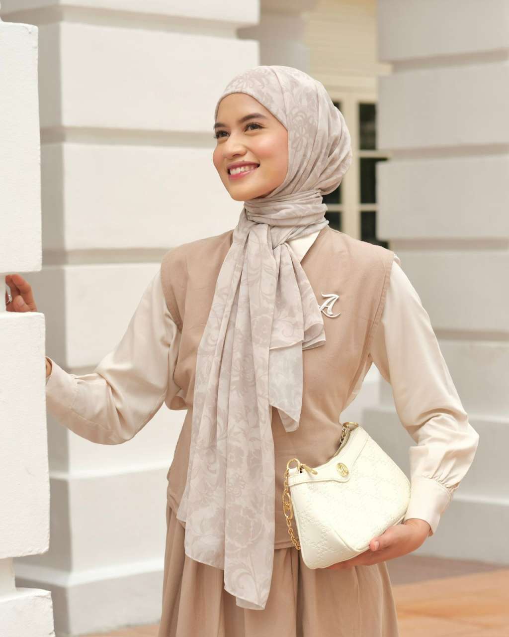 Twine Floral Pashmina