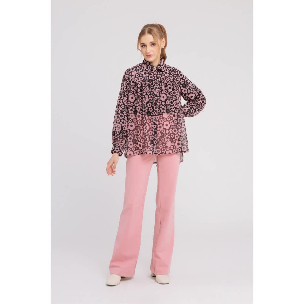 The Barbie Flower Retro Blouse