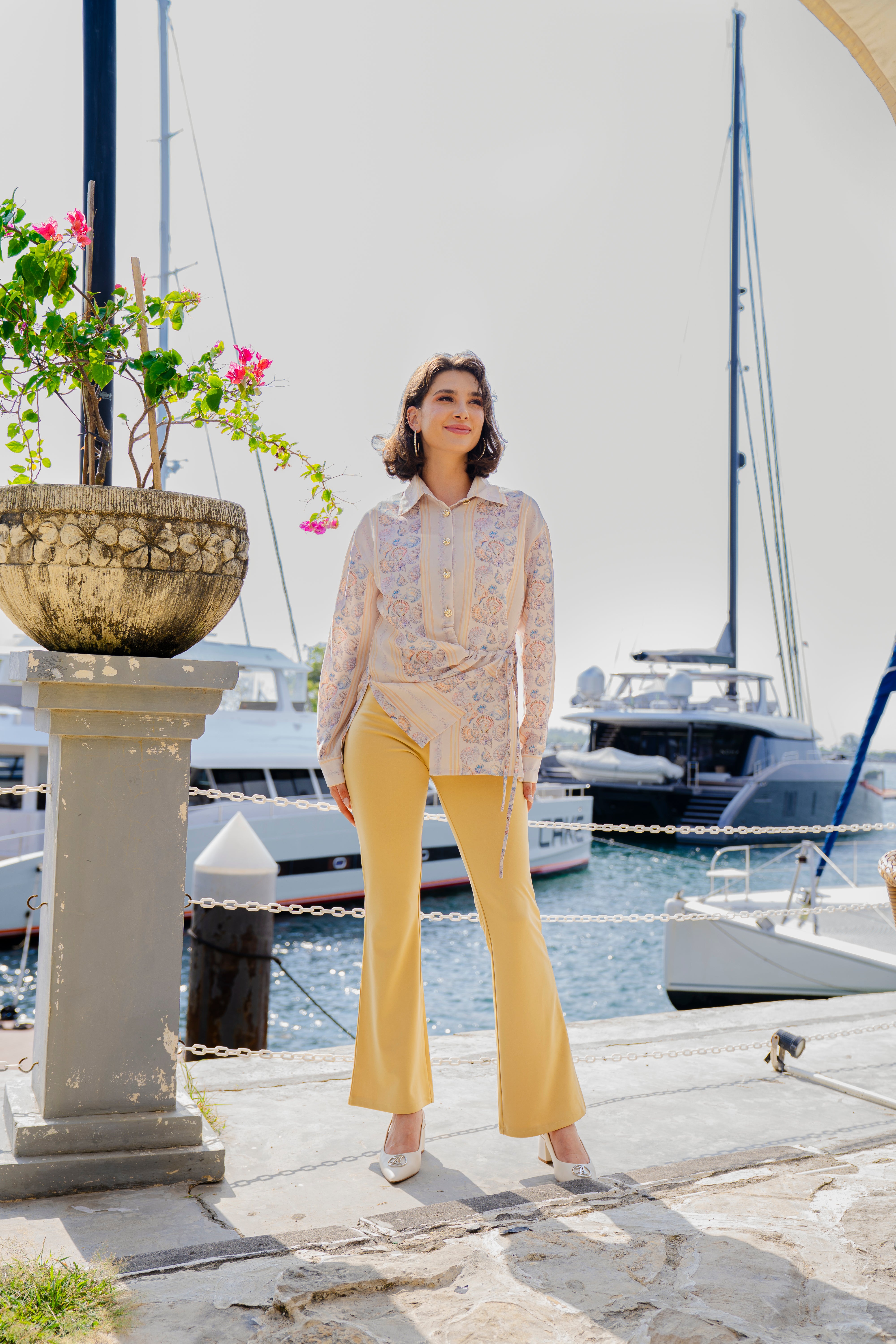By the Sea Shore - Waisted Shirt (Sunkissed)